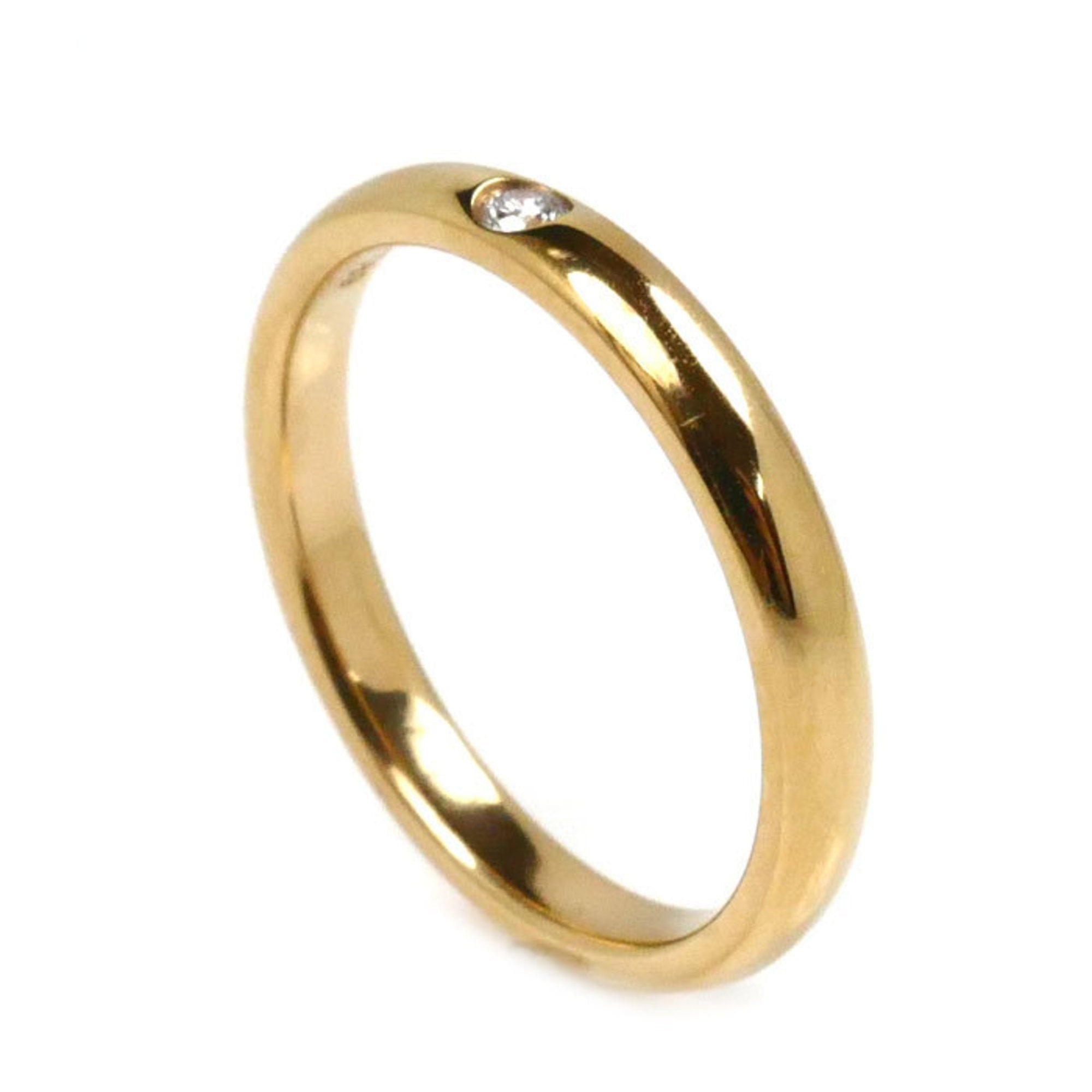 Band Ring 18K Rose Gold with Diamond