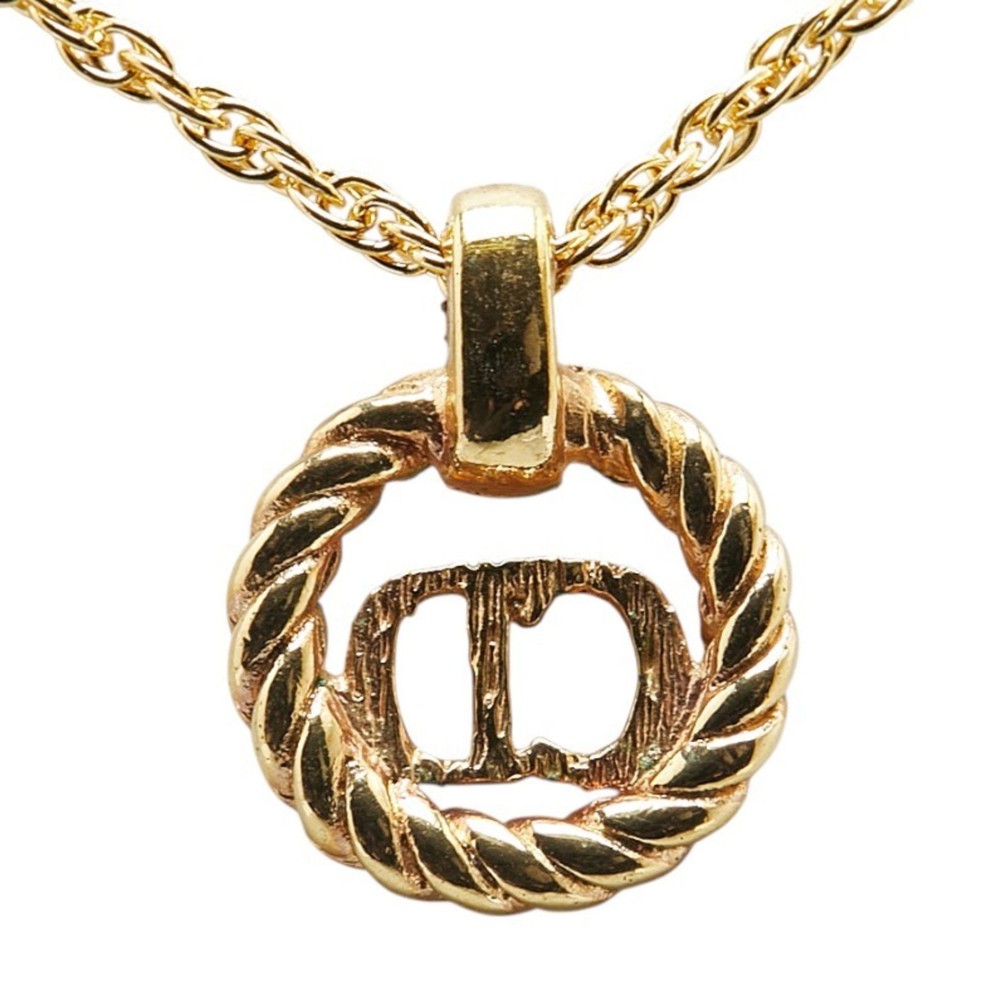 CD Pendant Necklace Gold Plated