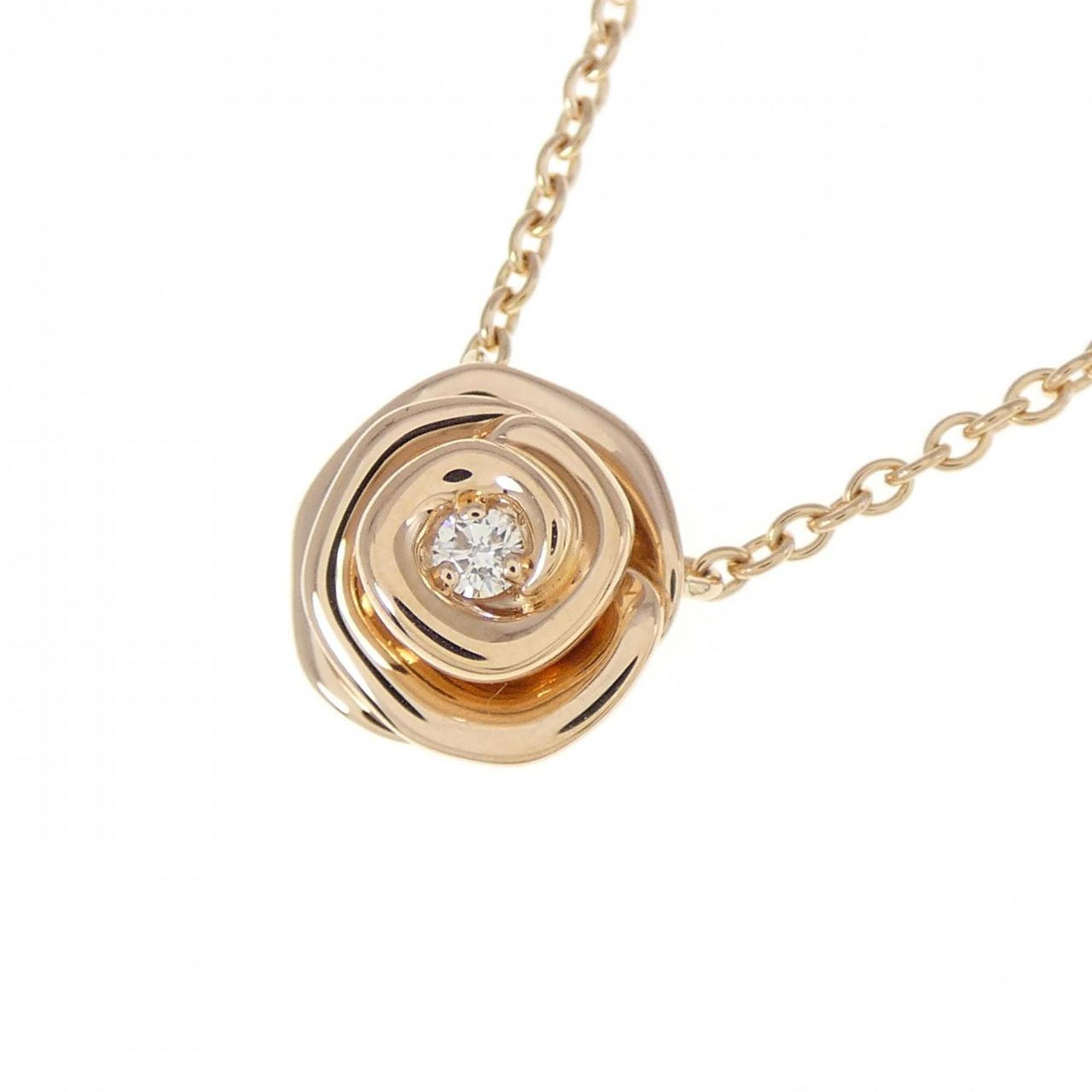 Pendant Necklace 18K Rose Gold with Diamond