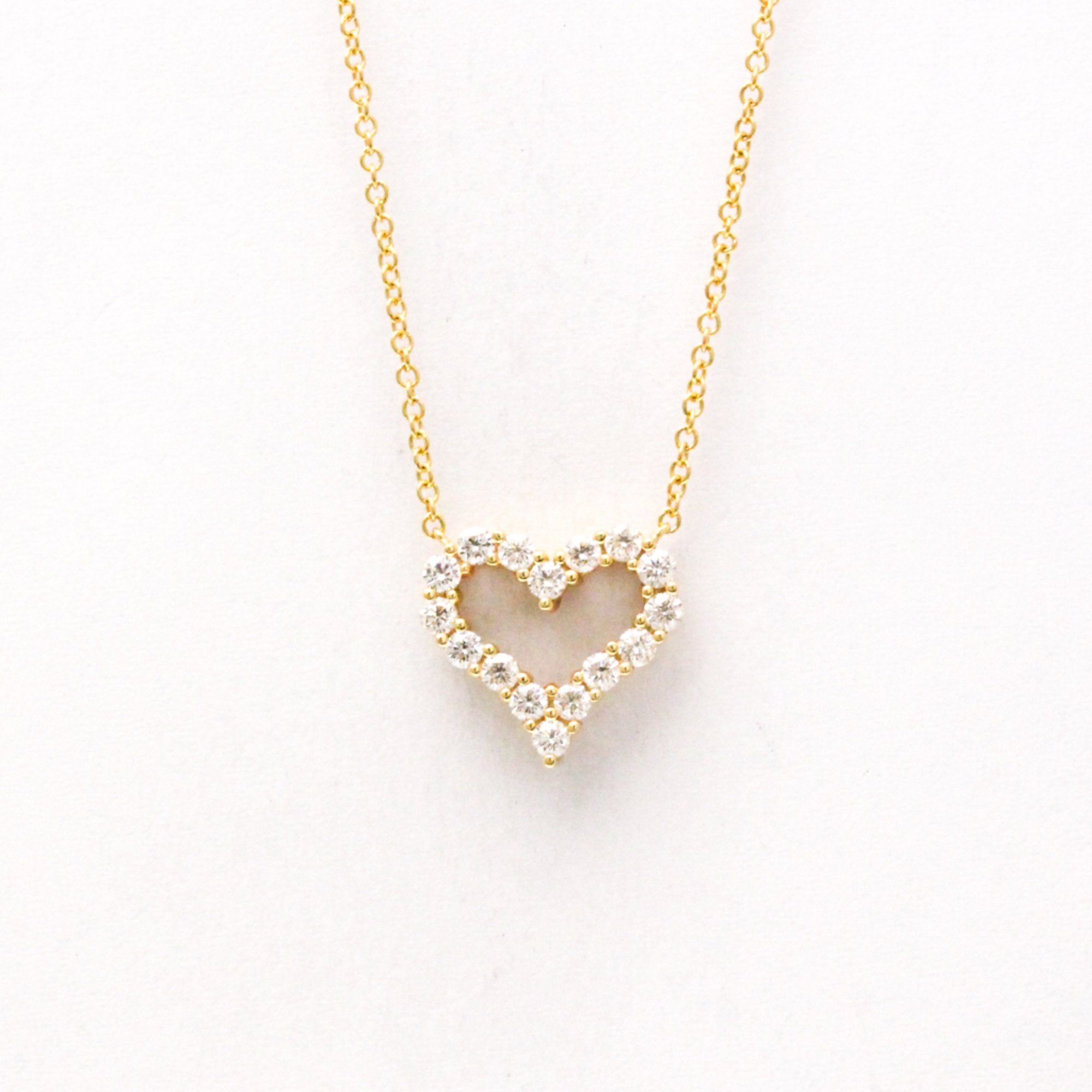Pendant Necklace 18K Rose Gold with Diamond Mini