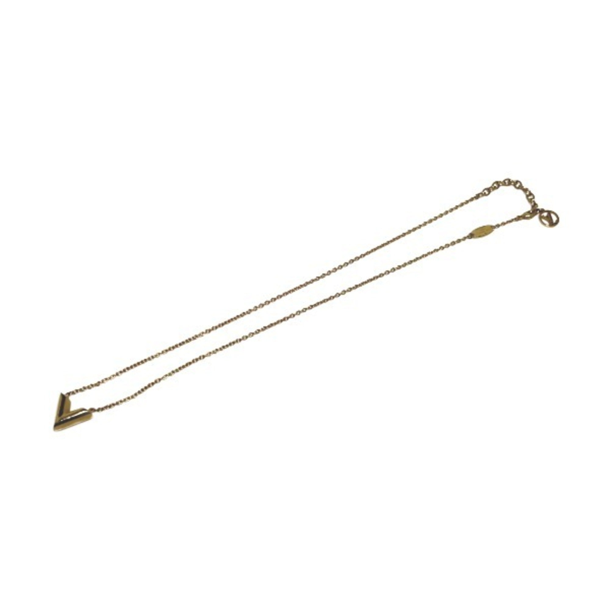 Essential V Pendant Necklace Gold