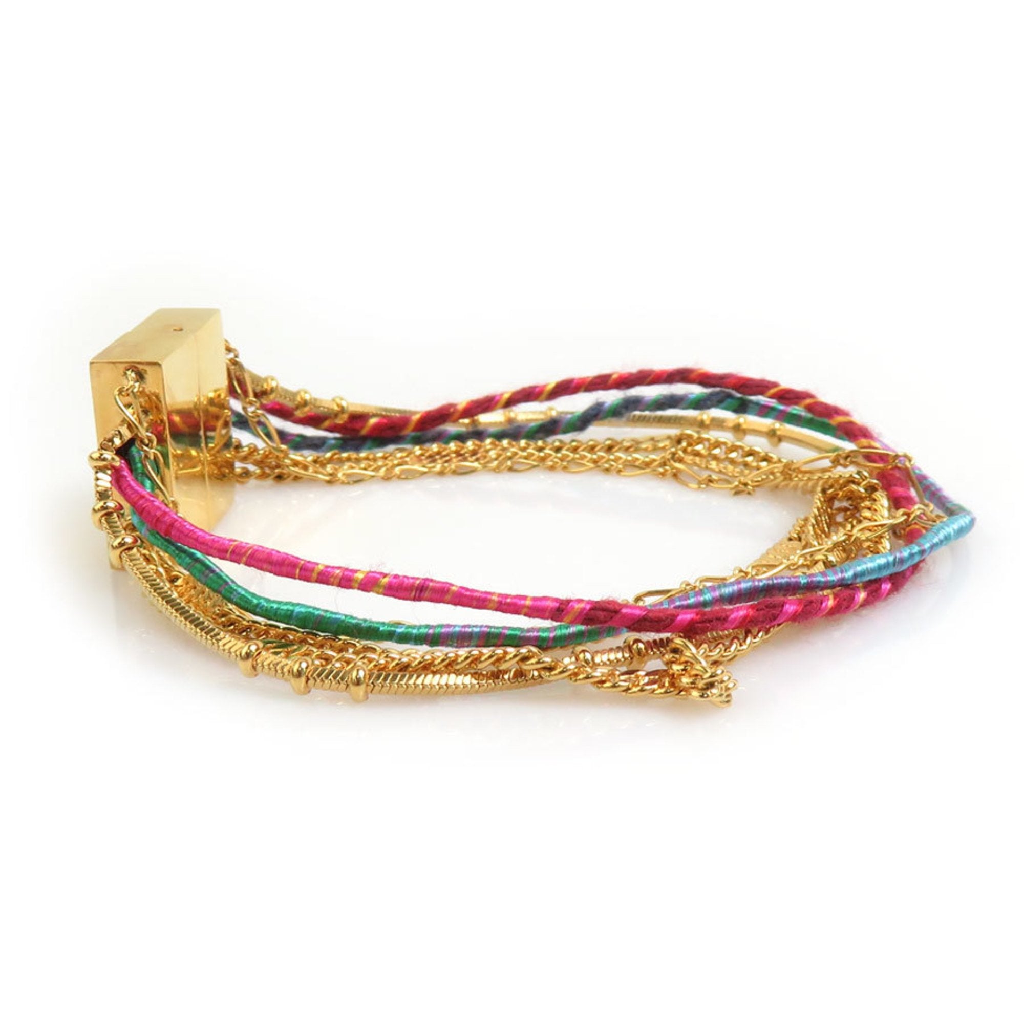 Bracelet Cotton and Metal