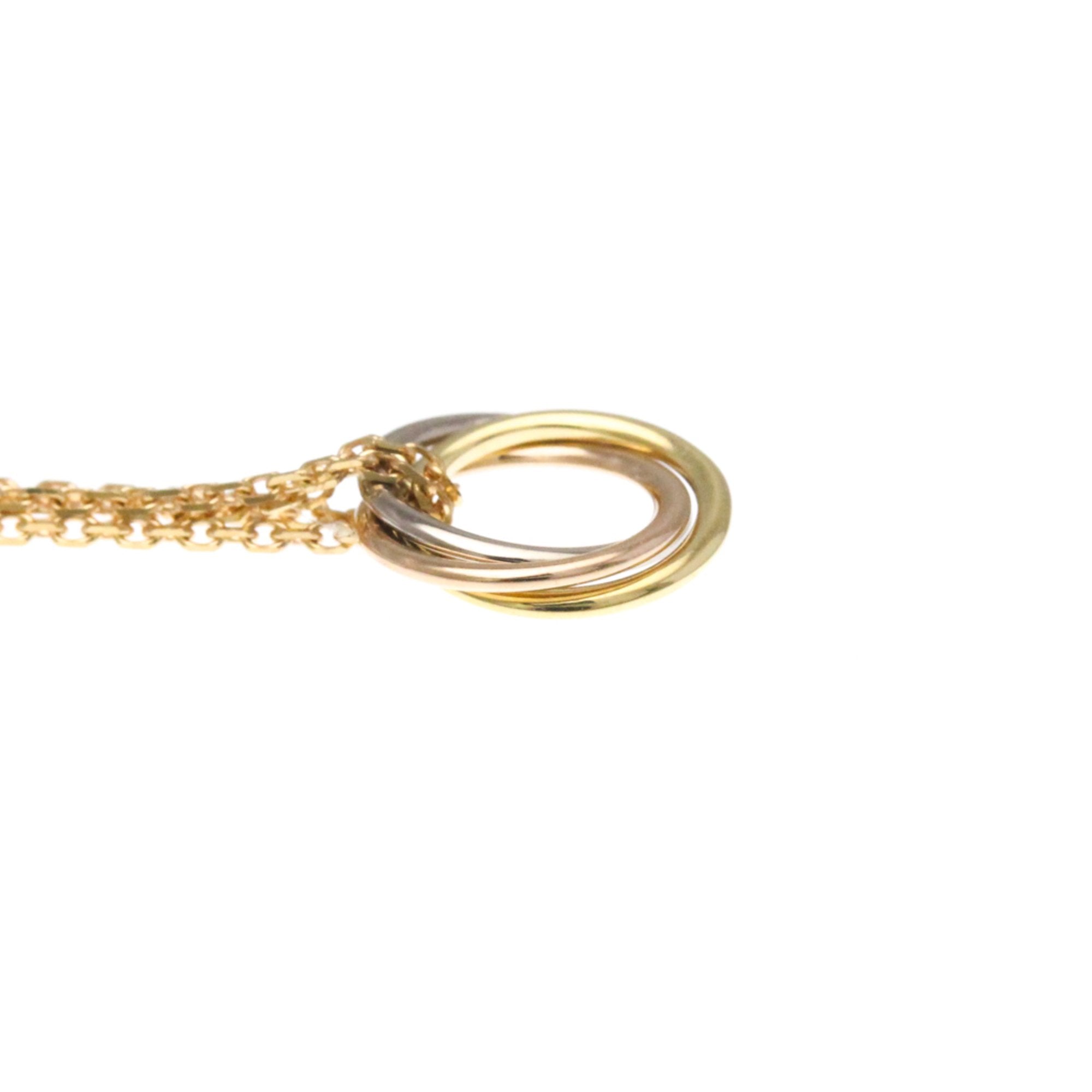 Trinity Pendant Necklace 18K Tricolor Gold