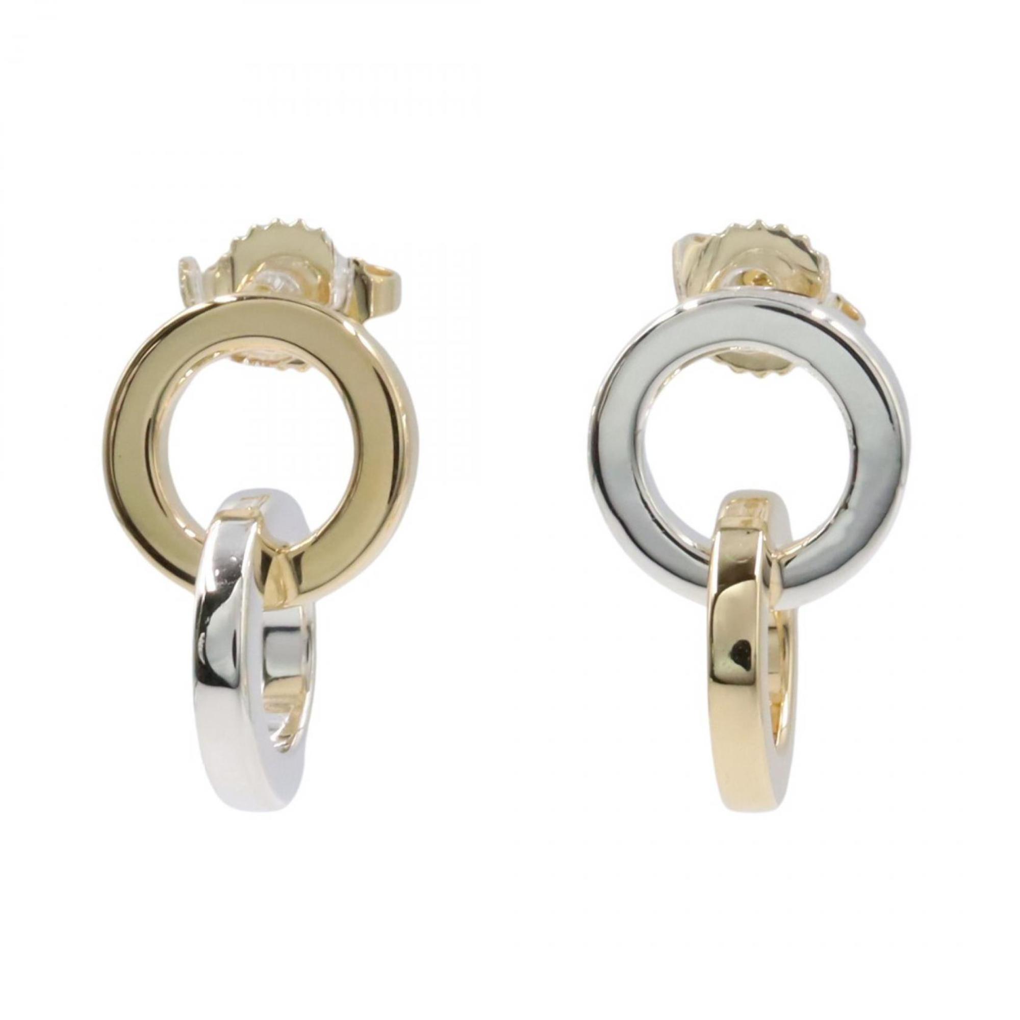 Earrings Sterling Silver and 18K Yellow Gold