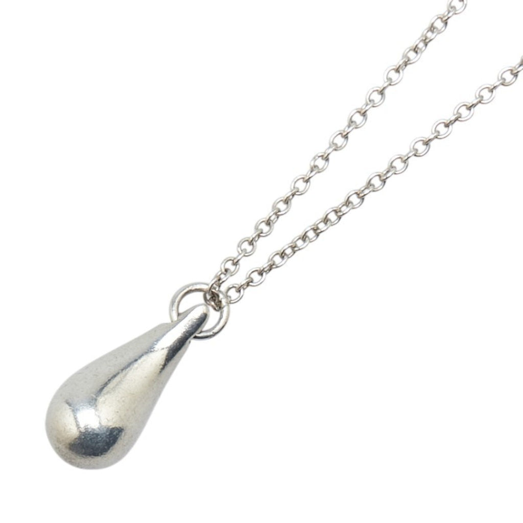 Teardrop Pendant Necklace Sterling Silver