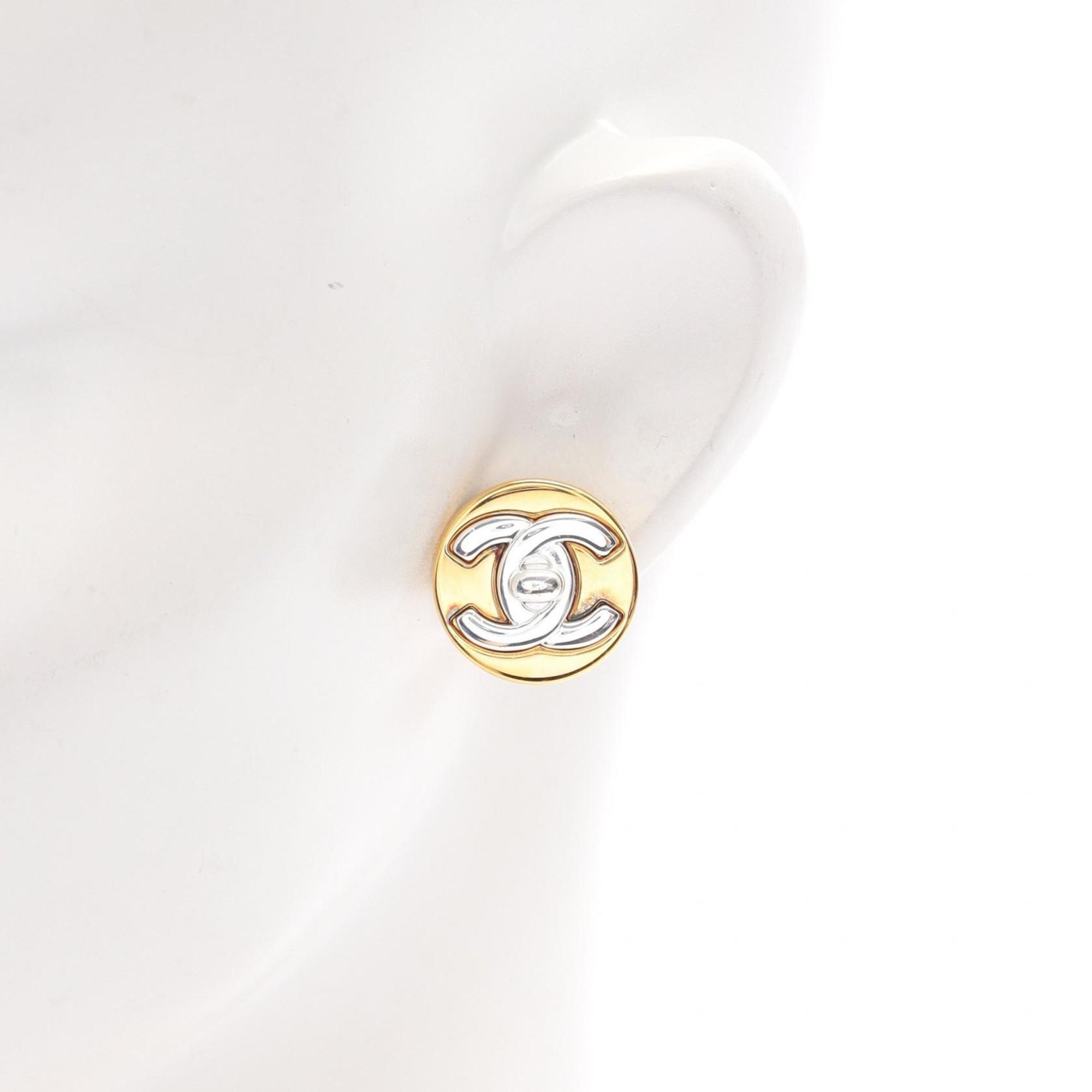 CC Logo Clip-On Earrings Sterling Silver