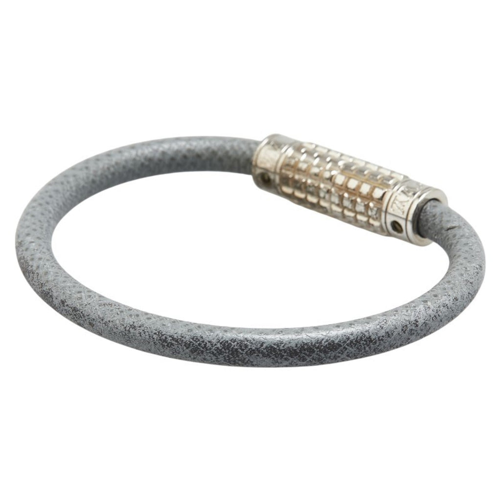 Damier Graphite Bracelet Leather and Metal