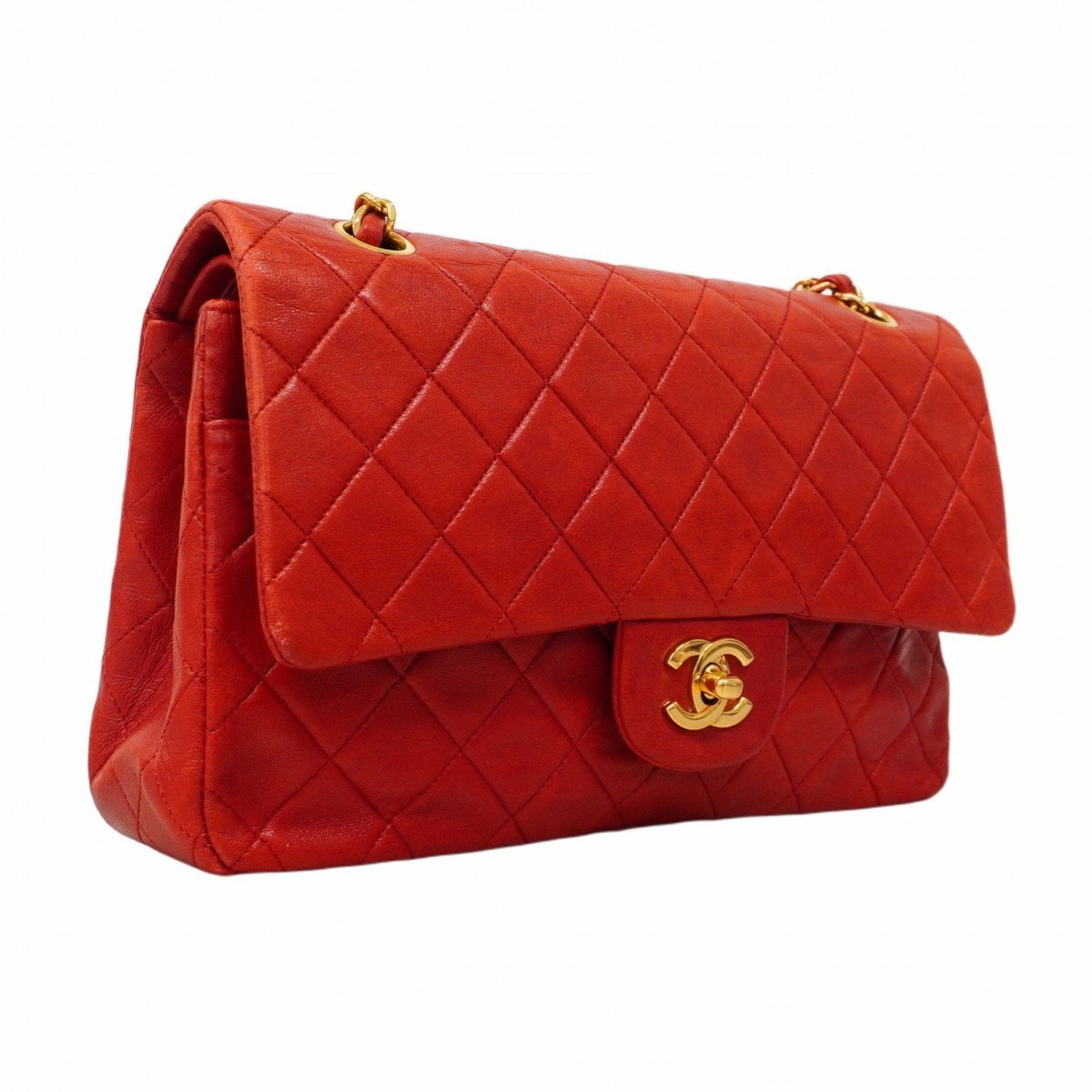 Vintage Classic Double Flap Bag Quilted Lambskin Medium