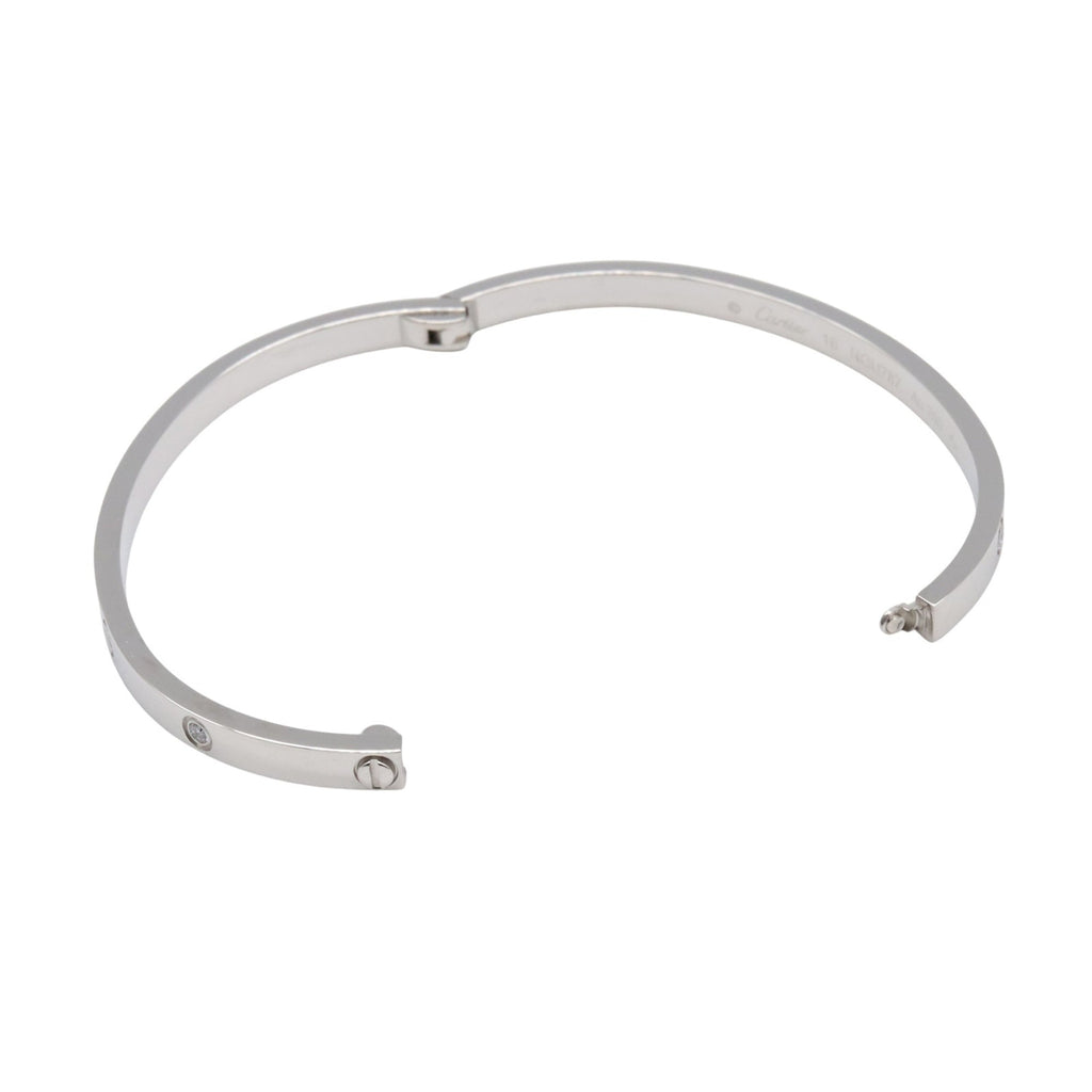 Love Bracelet 18K White Gold With Diamond Small