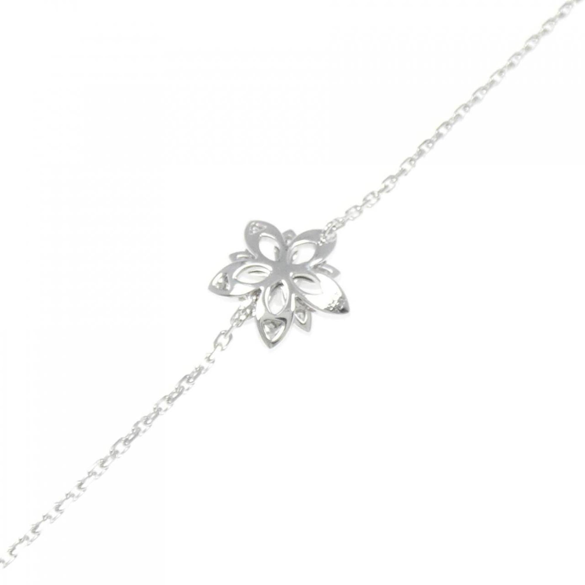 Lotus Mini Bracelet 18K White Gold with Diamond