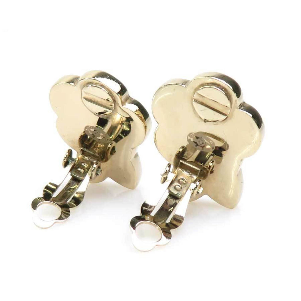 CC Logo Clip-On Earrings Gold-Tone Metal