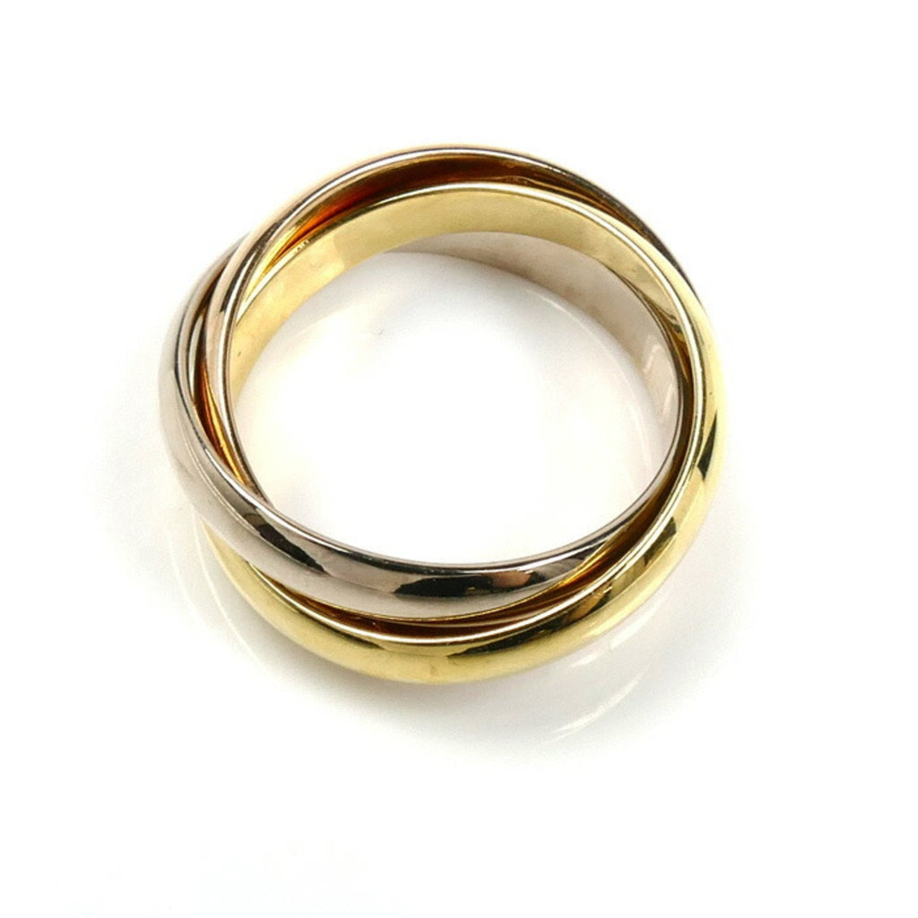 Vendome Louis Cartier Band Ring 18K Tricolor Gold