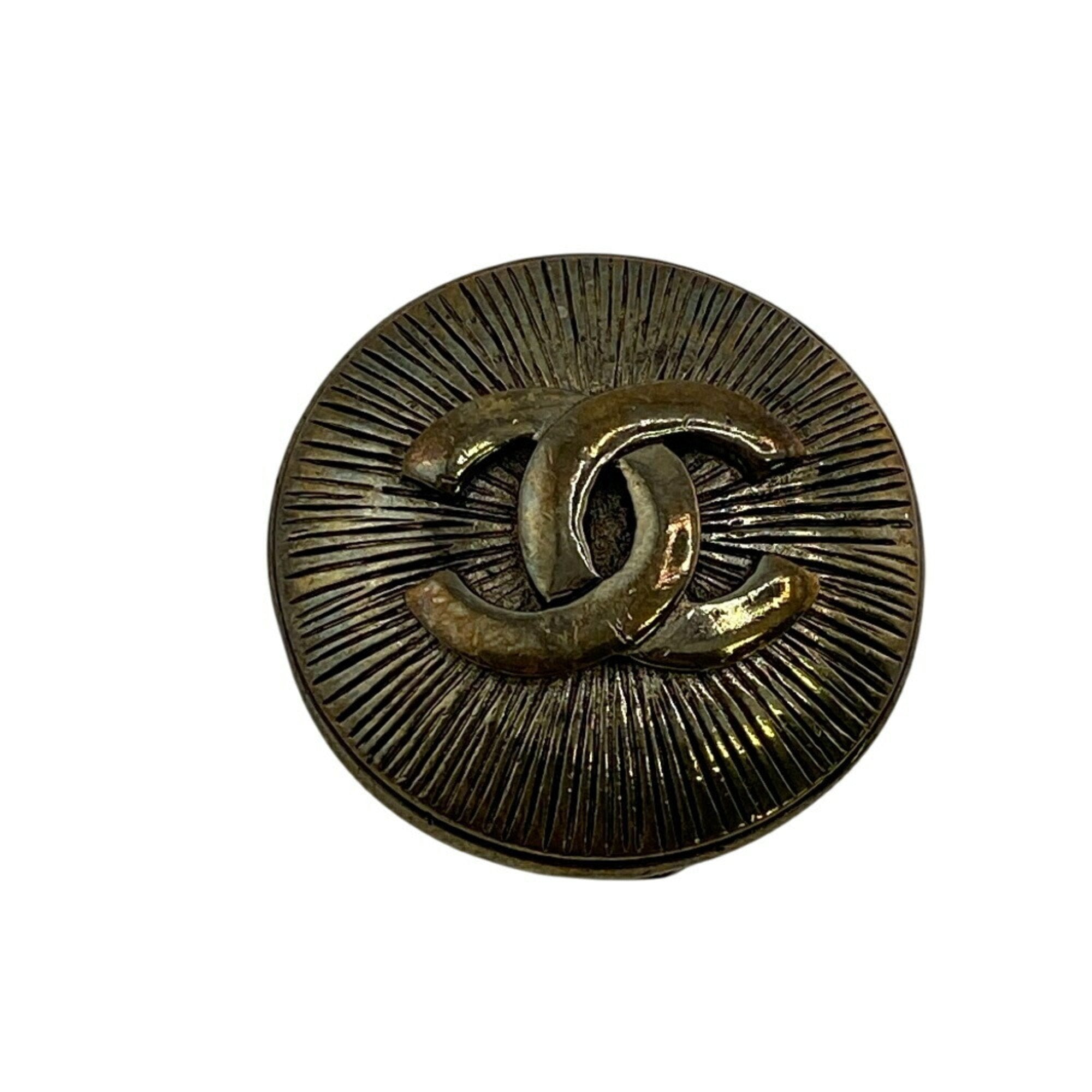 CC Logo Brooch Metal