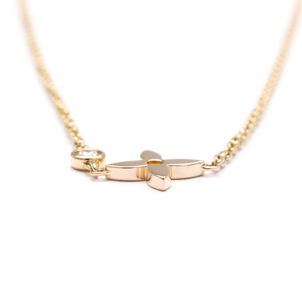 Pendant Necklace 18K Rose Gold With Diamond