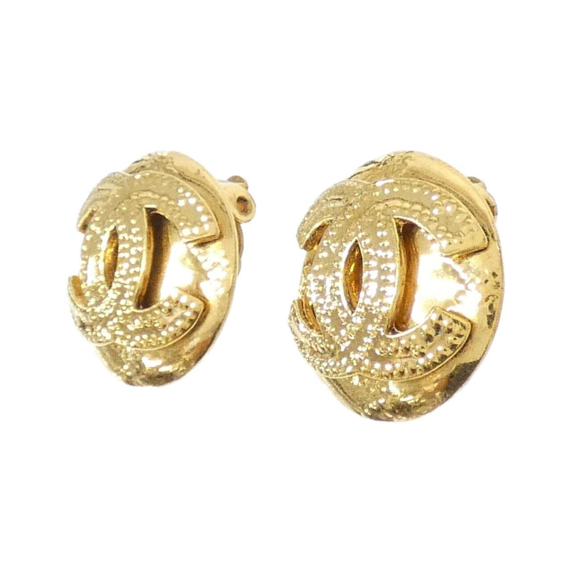 Clip-On Earrings Clip-On Gold-Tone Metal