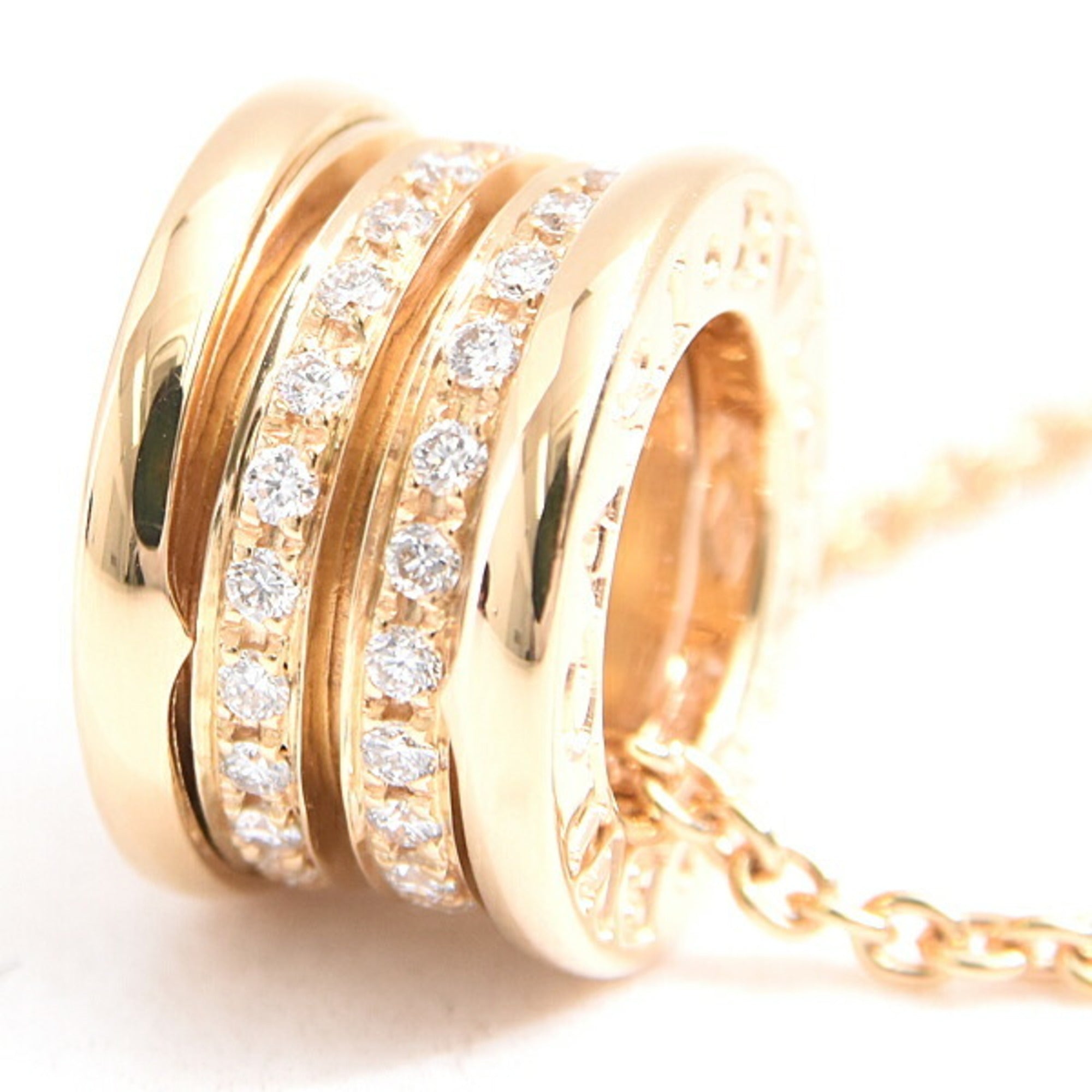 B.Zero1 Pendant Necklace 18K Yellow Gold with Diamond