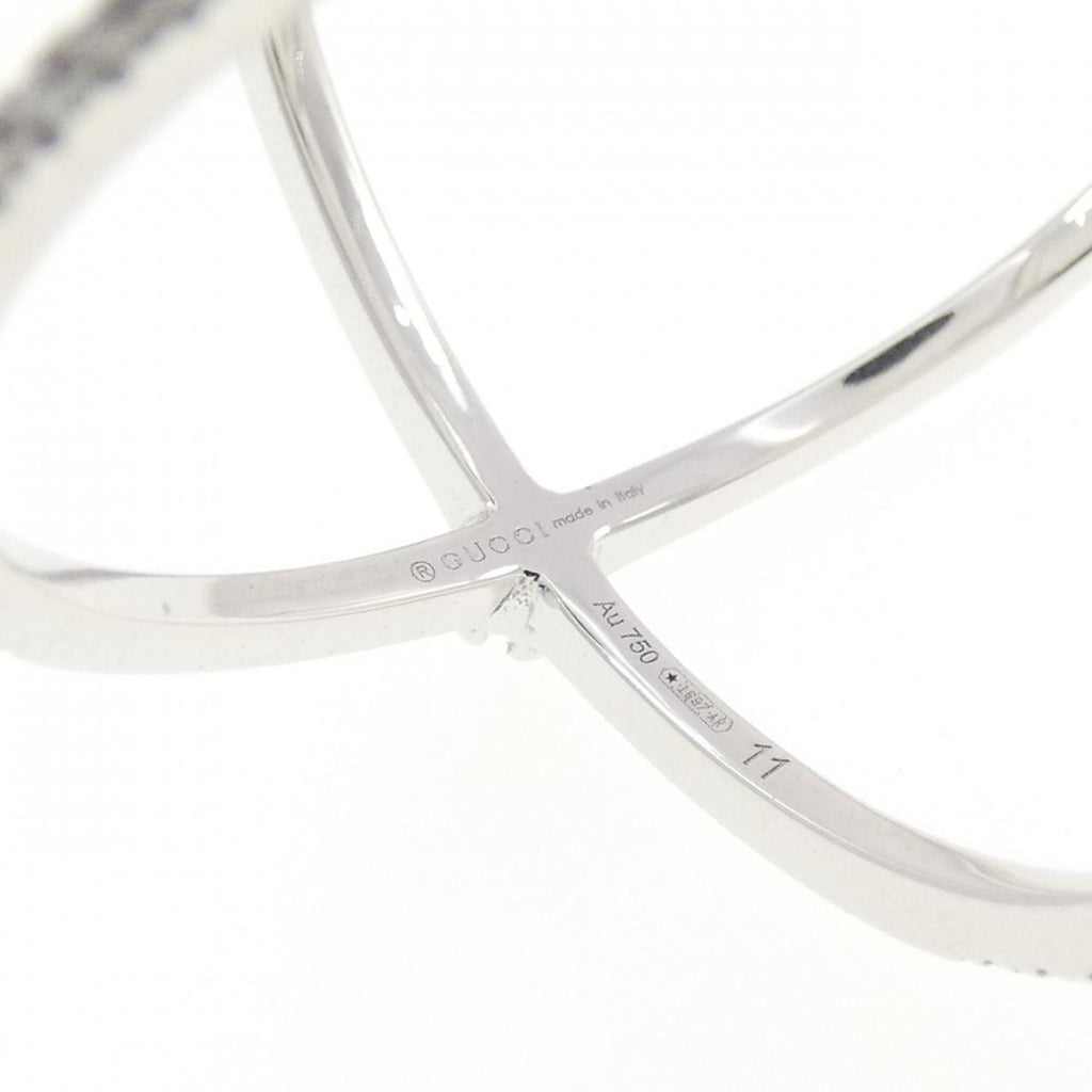 Band Ring 18K White Gold with Diamond