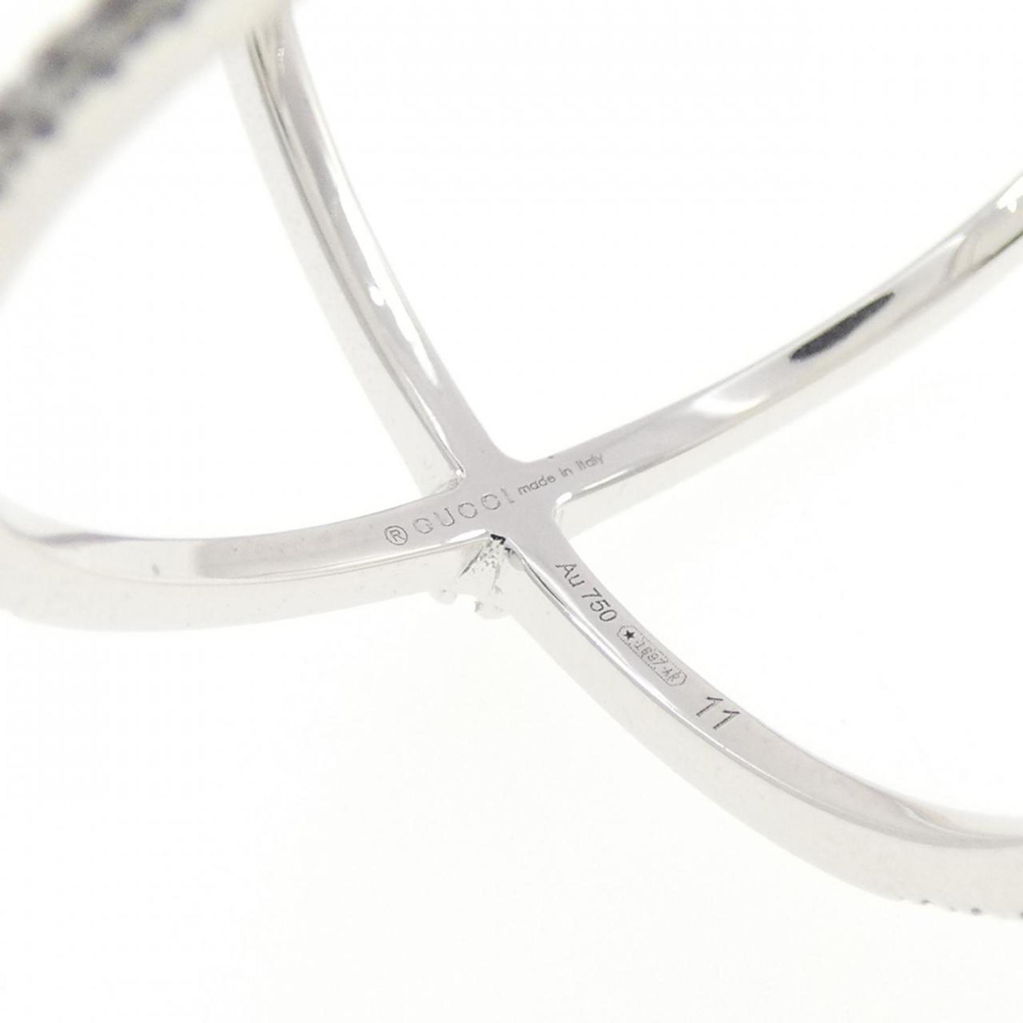 Band Ring 18K White Gold with Diamond