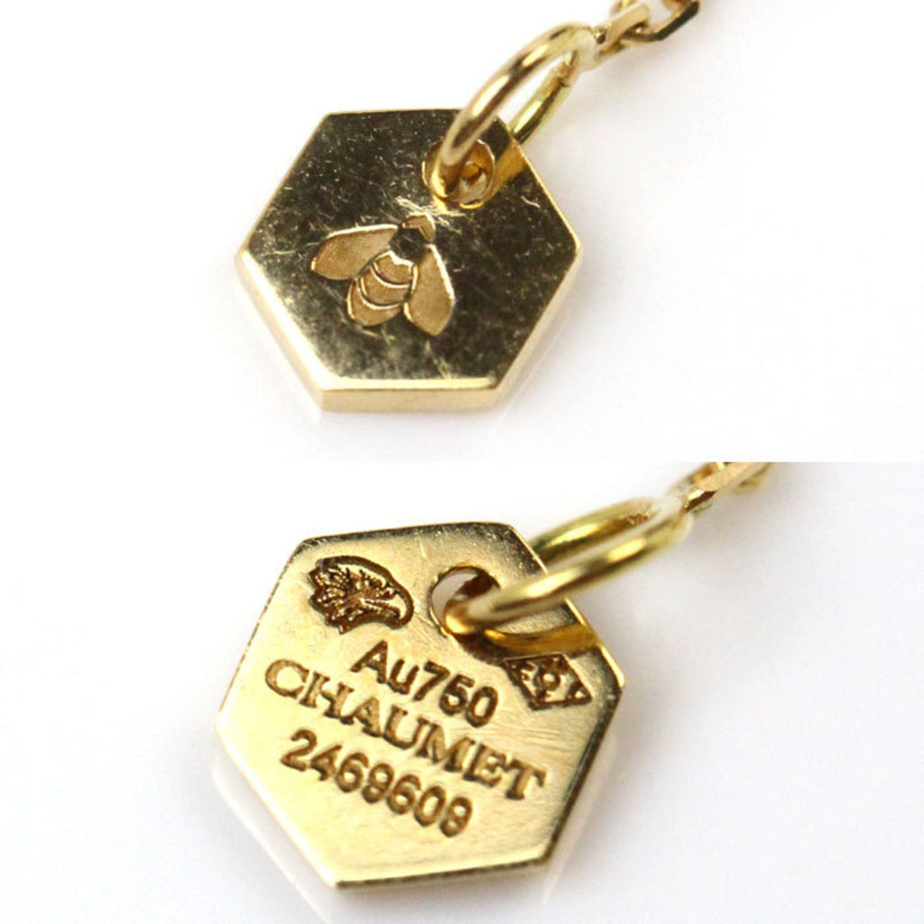 Be My Love Honeycomb Pendant Necklace 18K Yellow Gold Small with Diamond