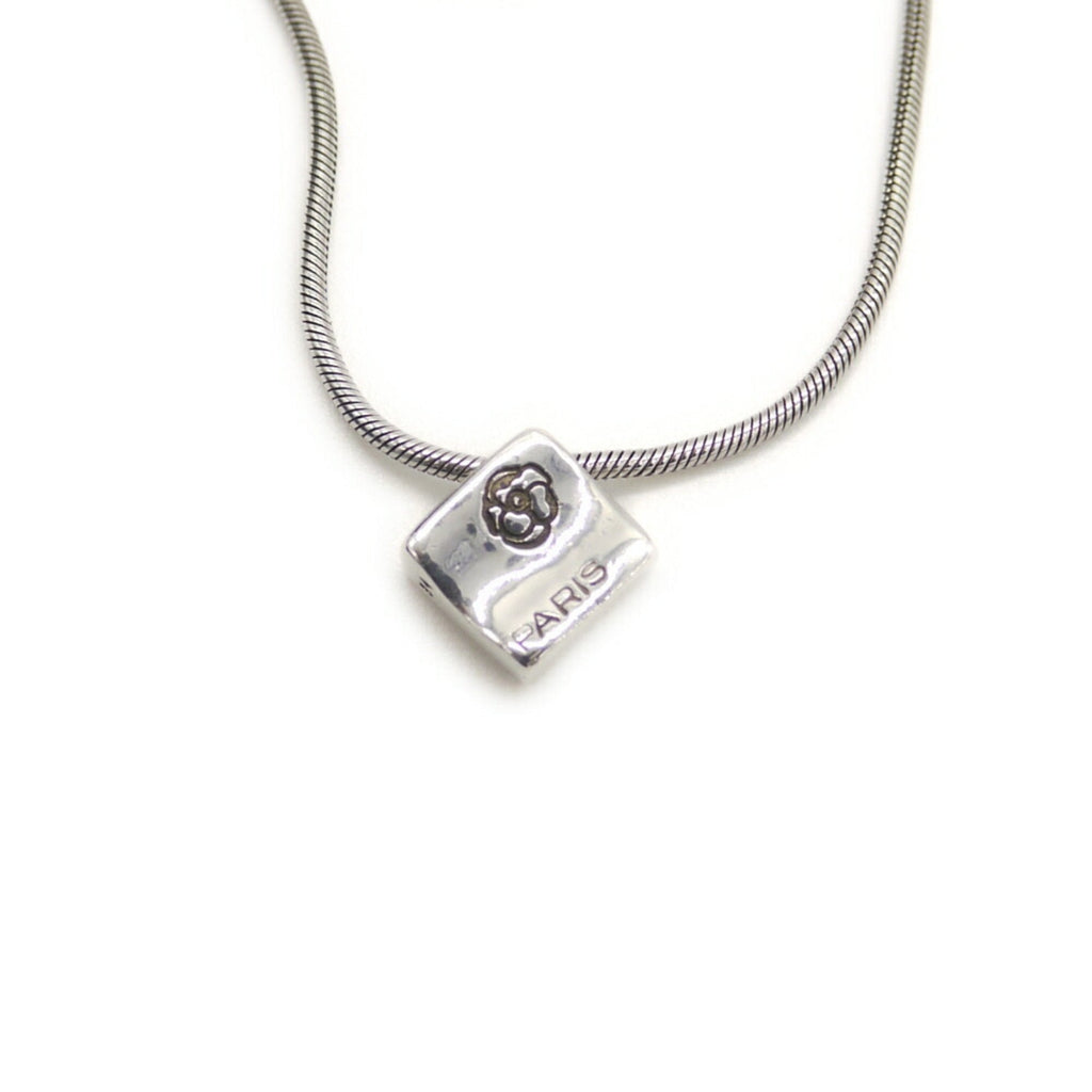 Camellia Pendant Necklace Sterling Silver