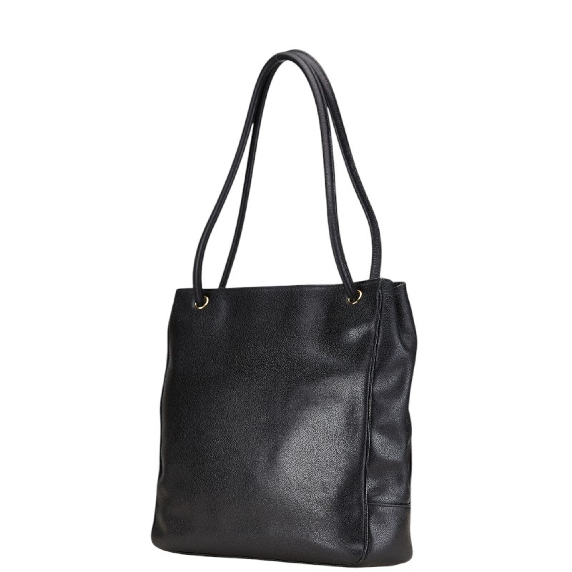 Vintage CC Flap Shoulder Bag Caviar Medium