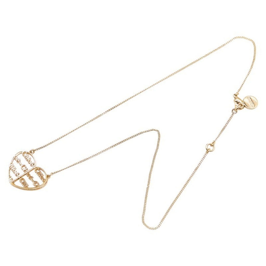 Heart Motif Pendant Necklace Gold
