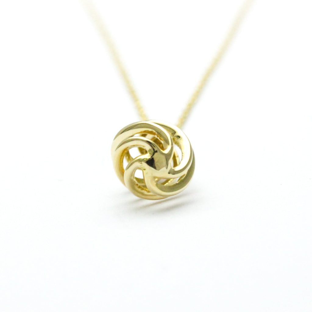 Luce Pendant Necklace 18K Yellow Gold Mini with Diamond