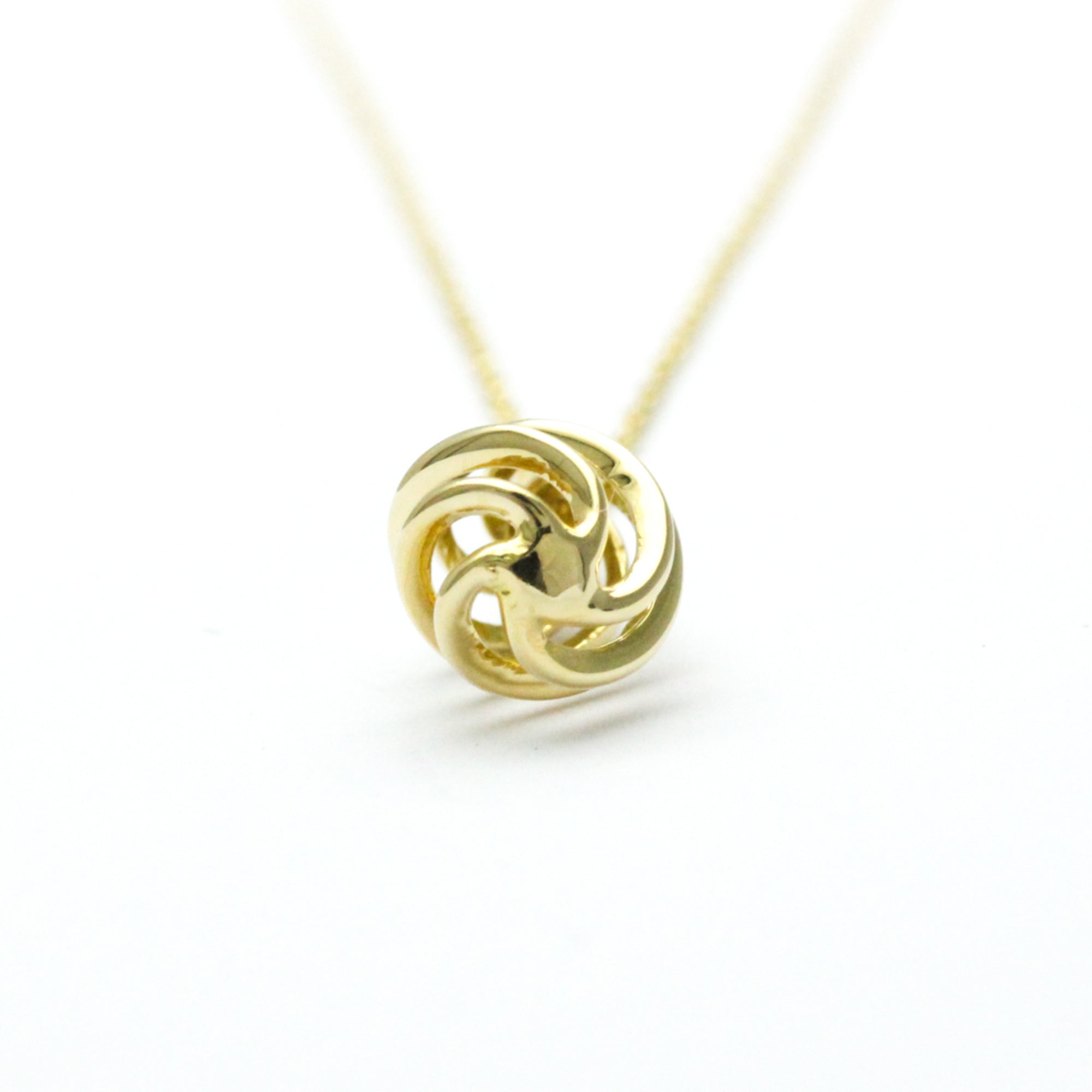 Luce Pendant Necklace 18K Yellow Gold Mini with Diamond
