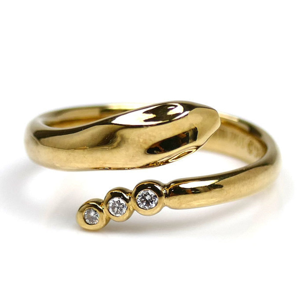Snake Ring 18K Yellow Gold and Diamond