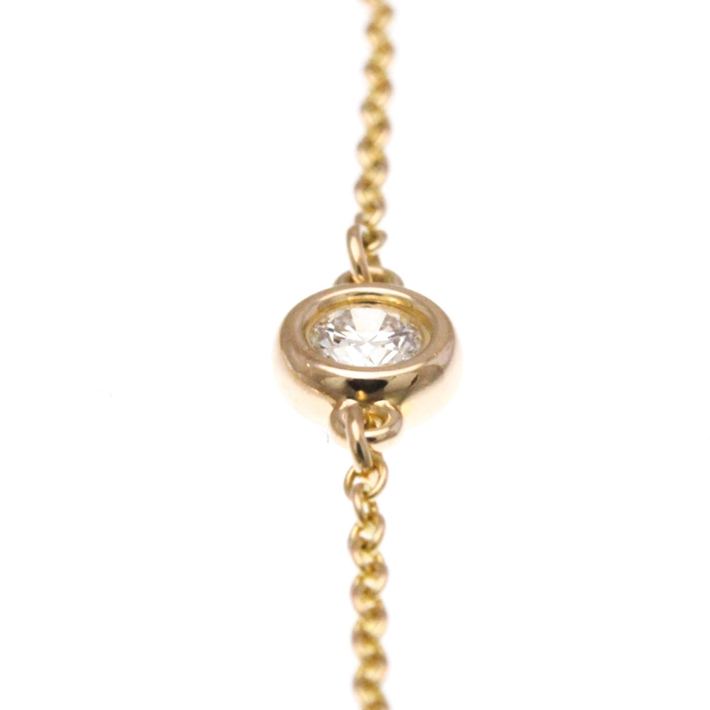 Elsa Peretti Diamonds By The Yard Pendant Necklace 18K Rose Gold and Diamond