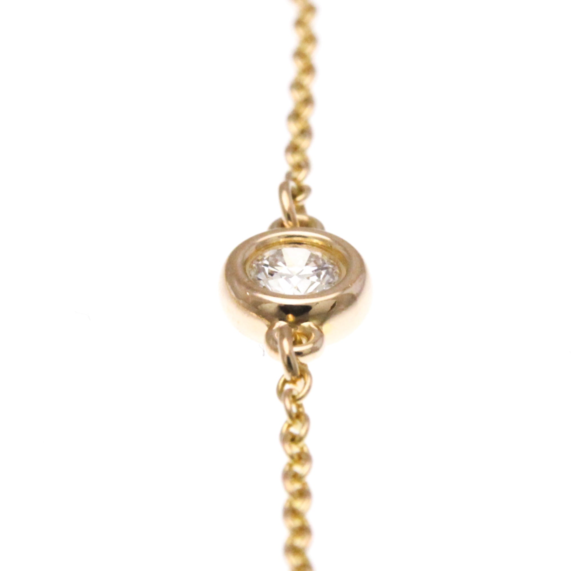 Elsa Peretti Diamonds By The Yard Pendant Necklace 18K Rose Gold and Diamond