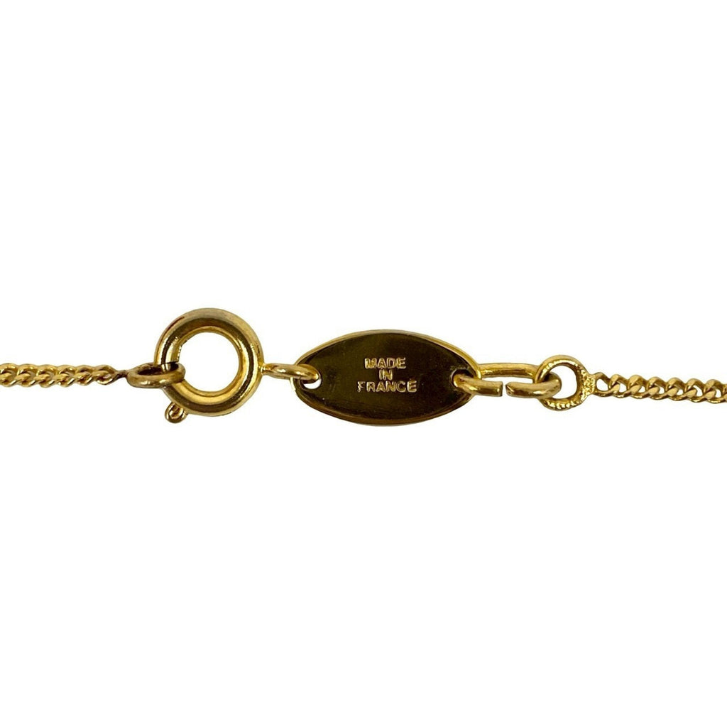 CC Logo Pendant Necklace Metal