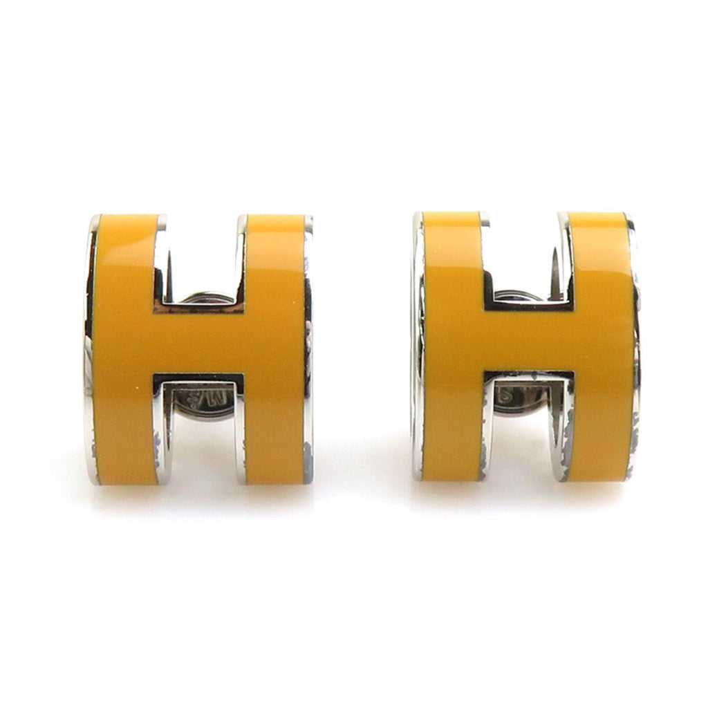 Pop H Earrings Enamel Silver-Tone Metal