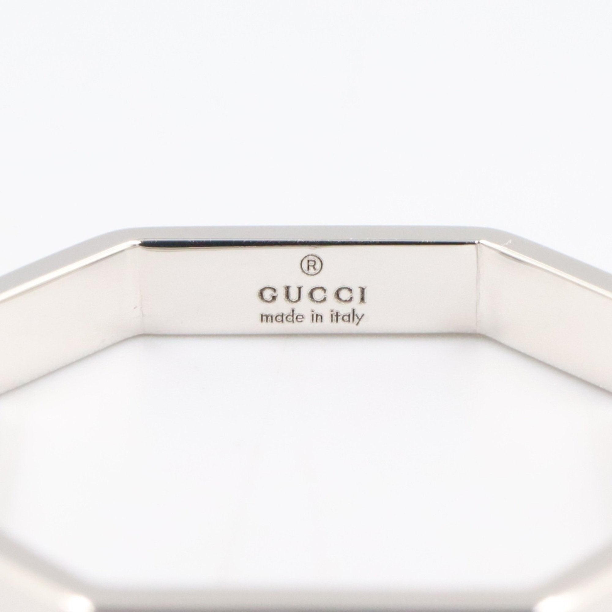 Octagon Ring 18K White Gold