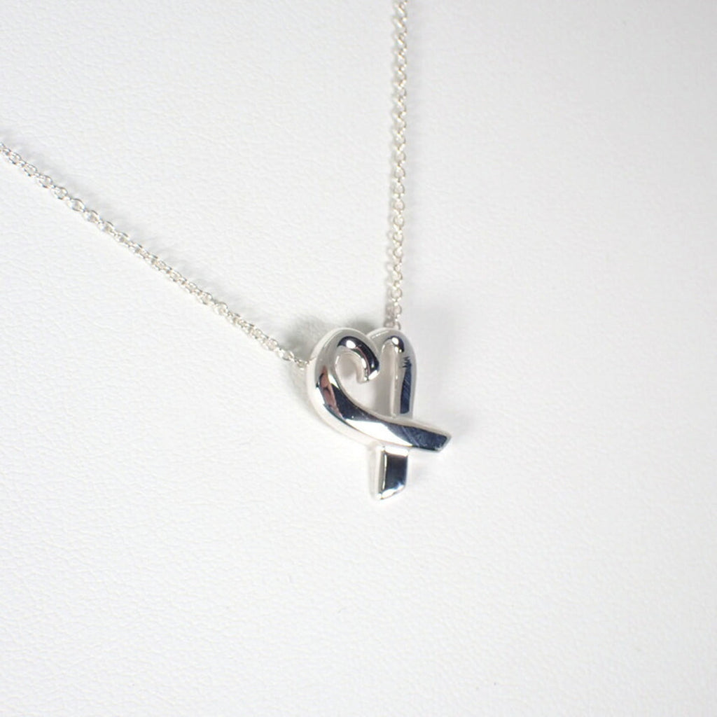 Loving Heart Pendant Necklace Sterling Silver