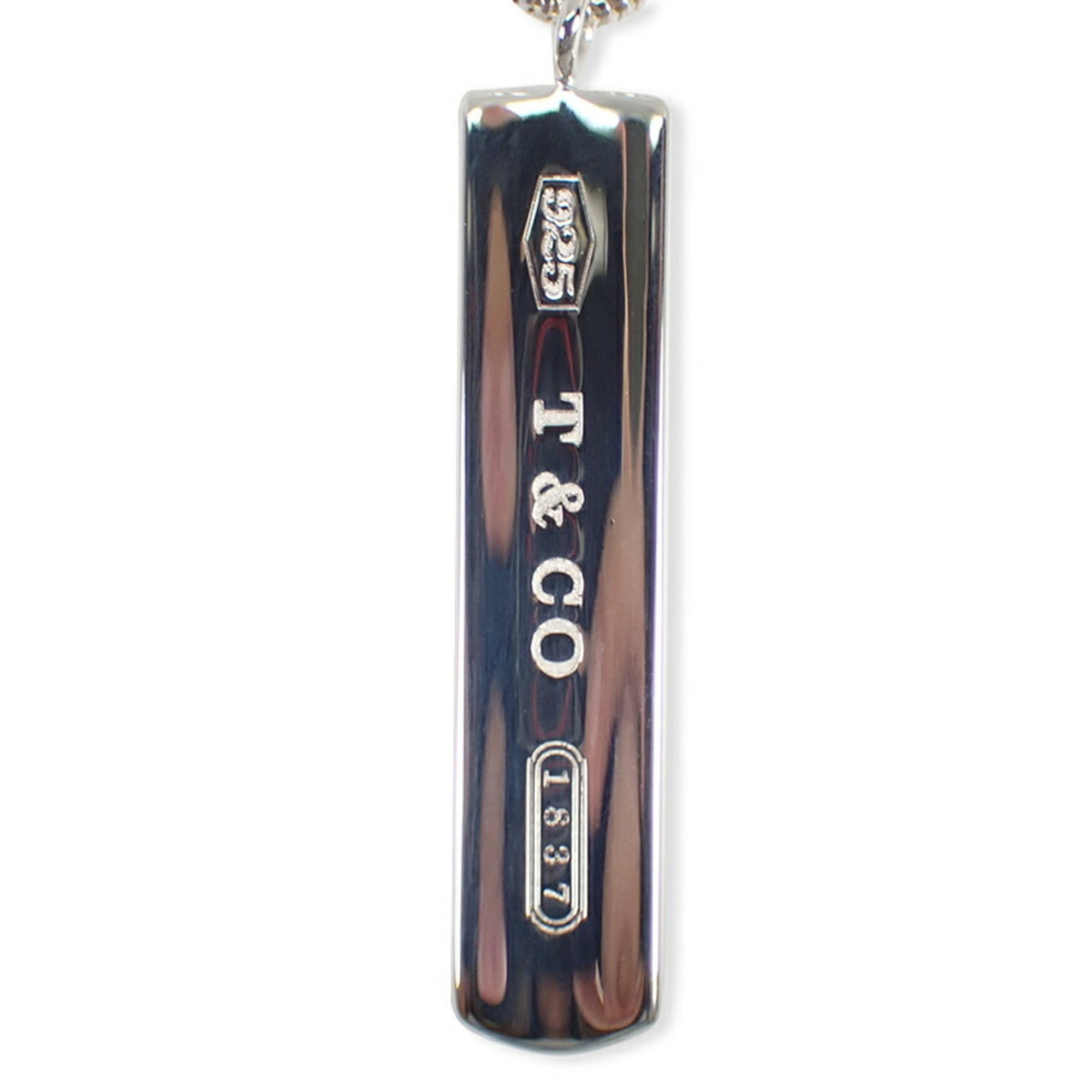 1837 Bar Pendant Necklace Sterling Silver