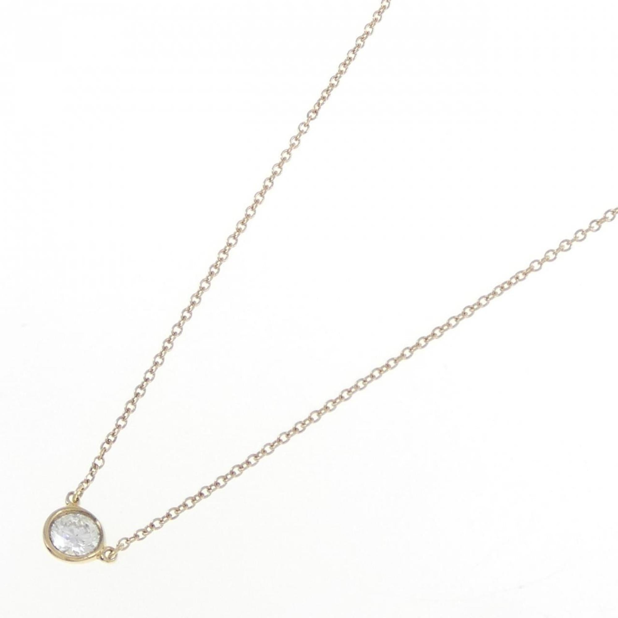 Elsa Peretti Diamonds By The Yard Pendant Necklace 18K Yellow Gold and Diamond