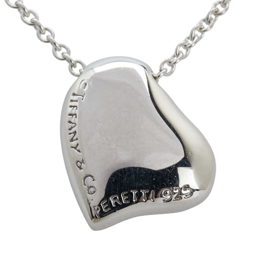 Full Heart Pendant Necklace Sterling Silver