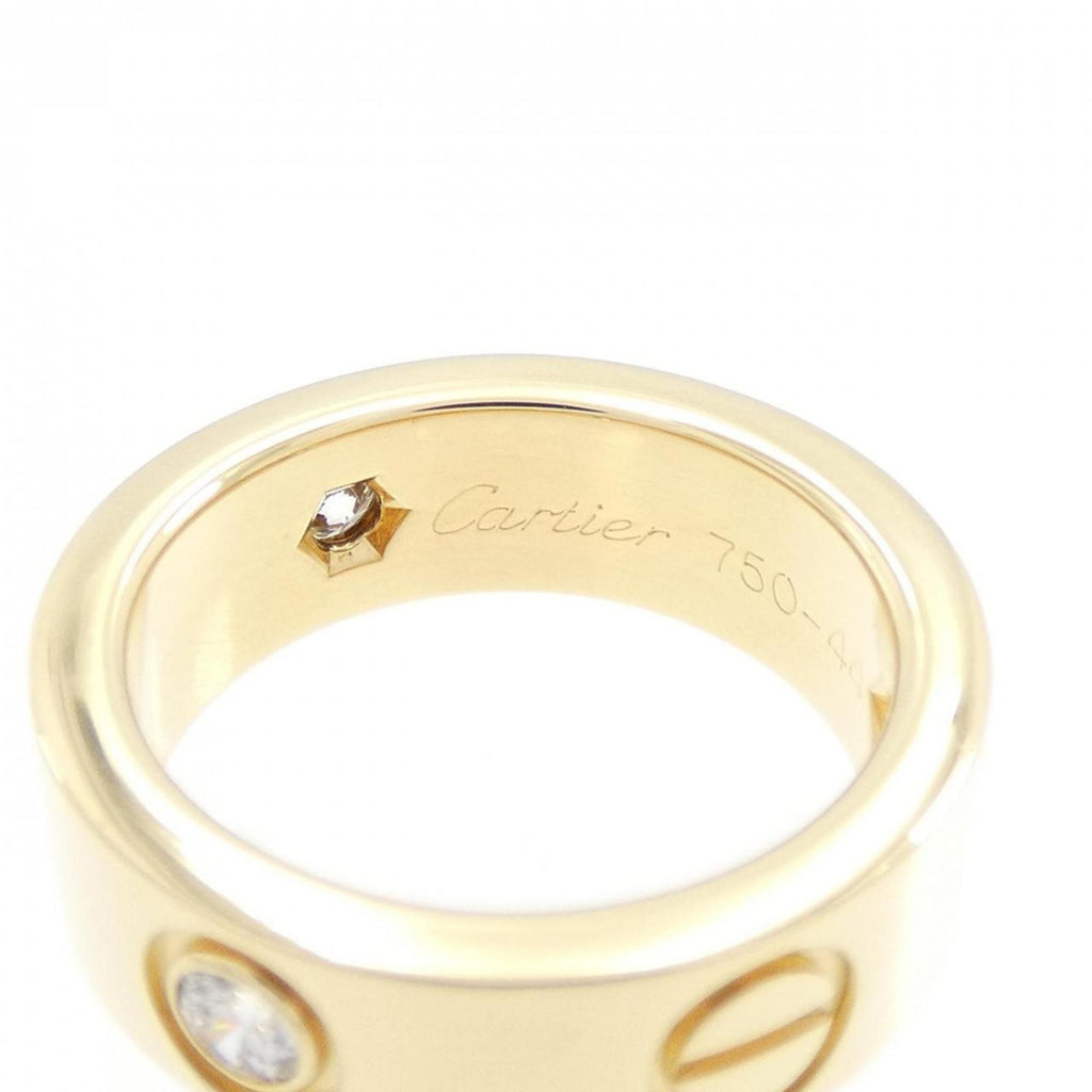 Band Ring 18K Yellow Gold with Diamond