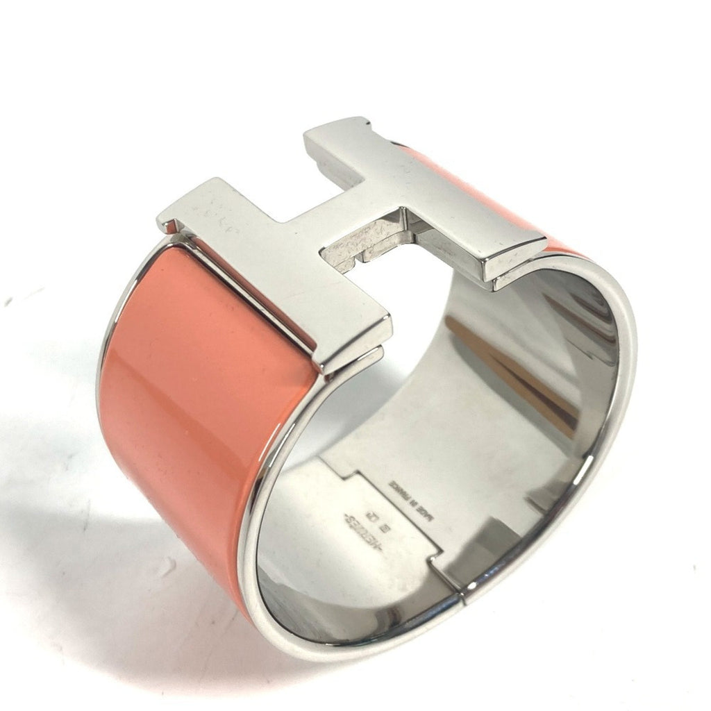 Click Clack XL H Bracelet Metal Orange and Silver