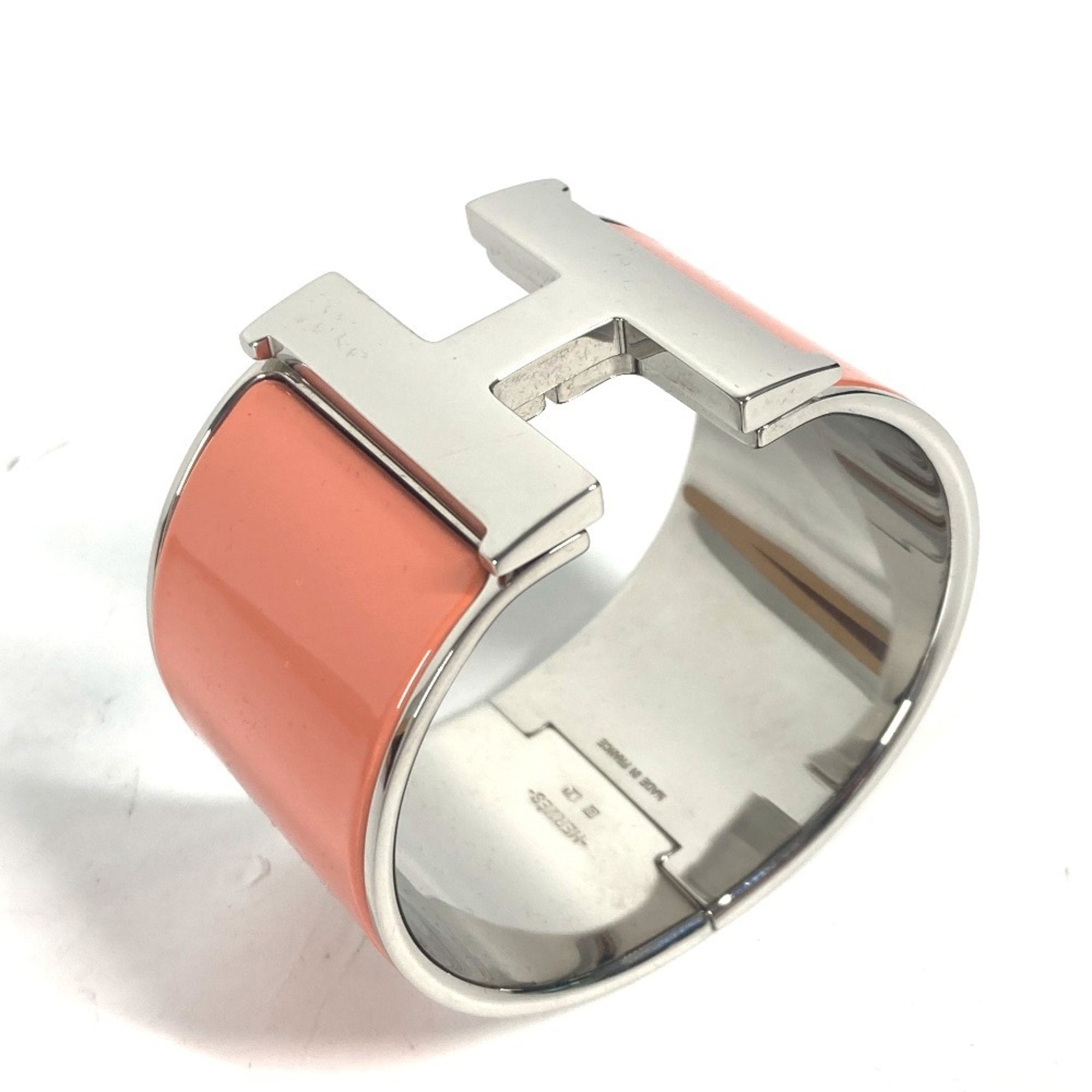 Click Clack XL H Bracelet Metal Orange and Silver