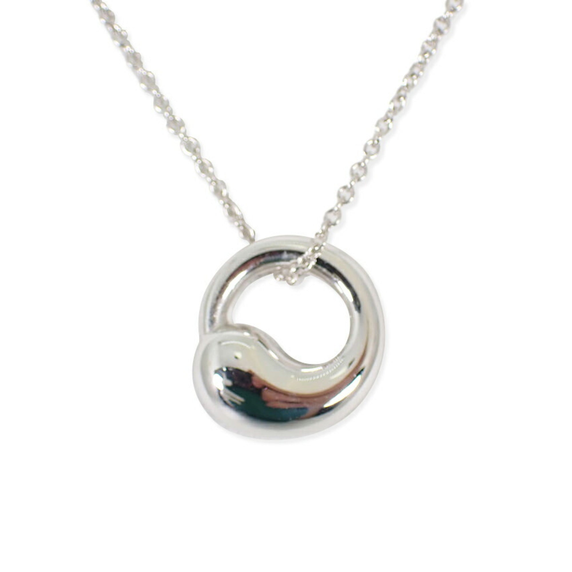 Eternal Circle Pendant Necklace Sterling Silver