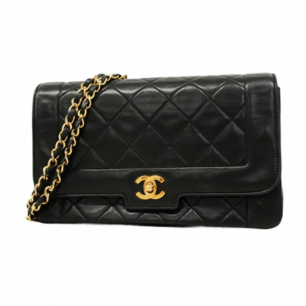 Vintage CC Chain Flap Bag Quilted Lambskin Small