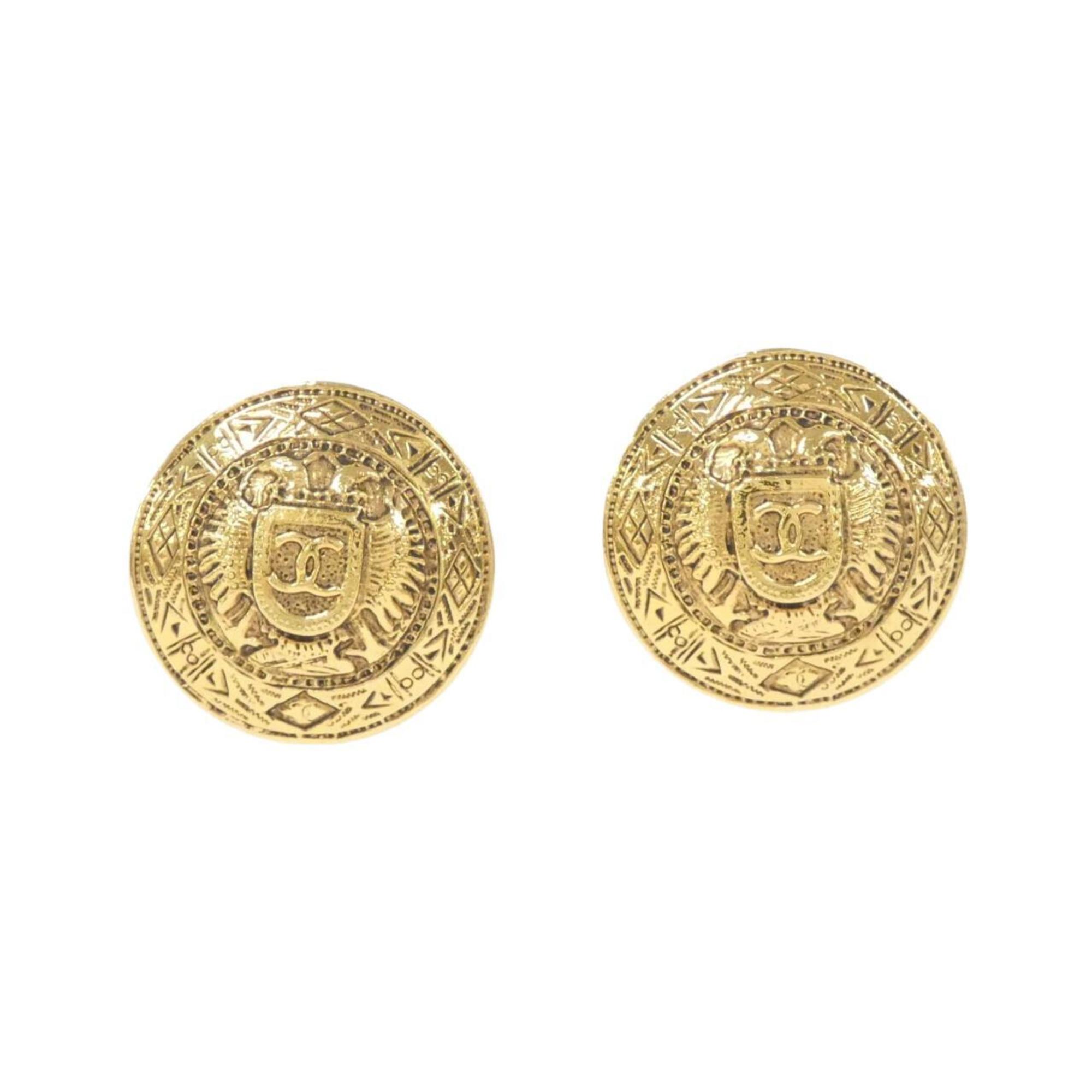 Clip-On Earrings Clip-On Gold-Tone Metal