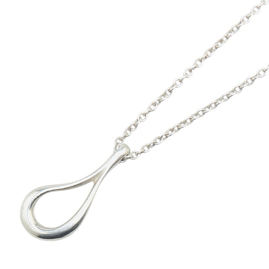 Teardrop Pendant Necklace Sterling Silver