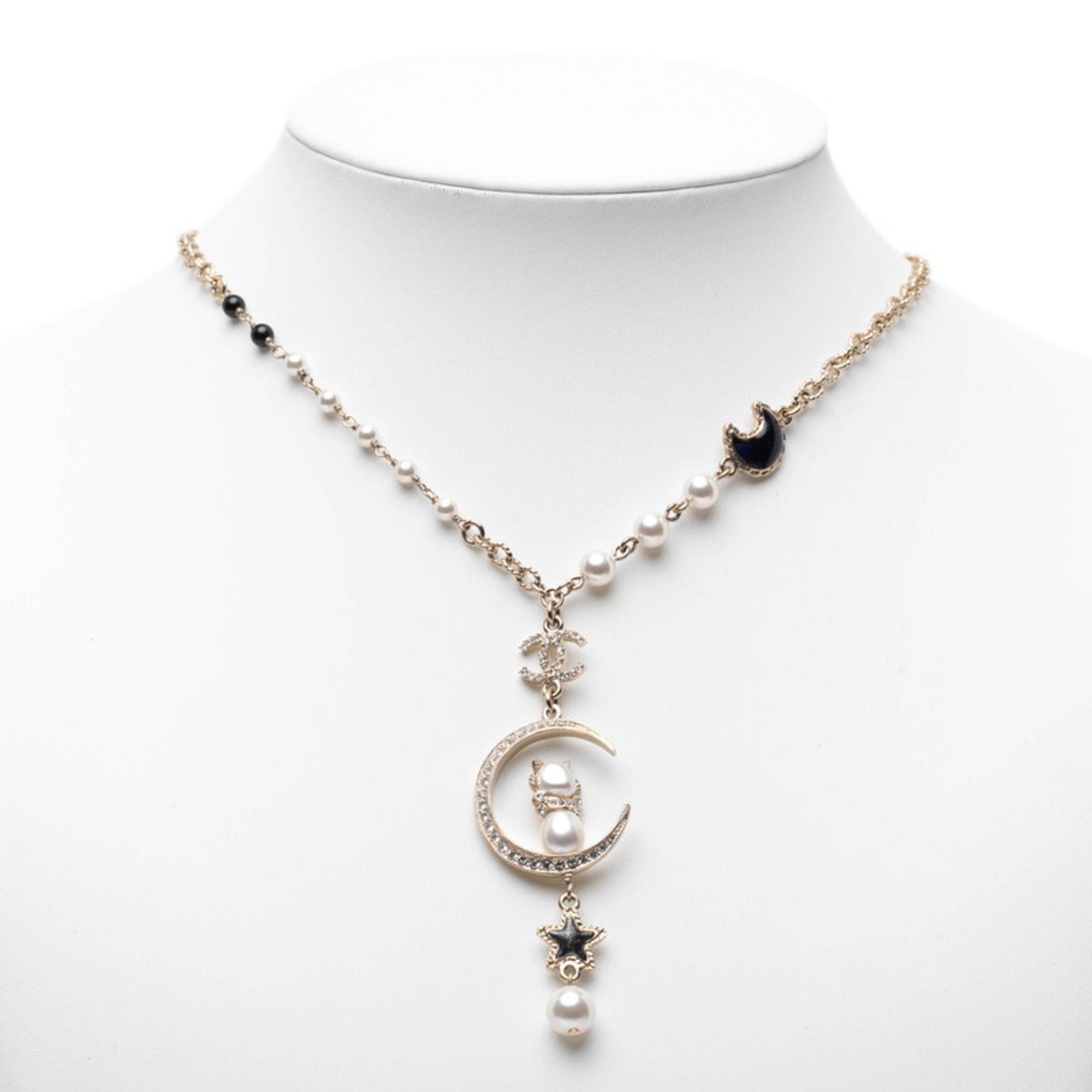 CC Logo Star Pendant Necklace Metal