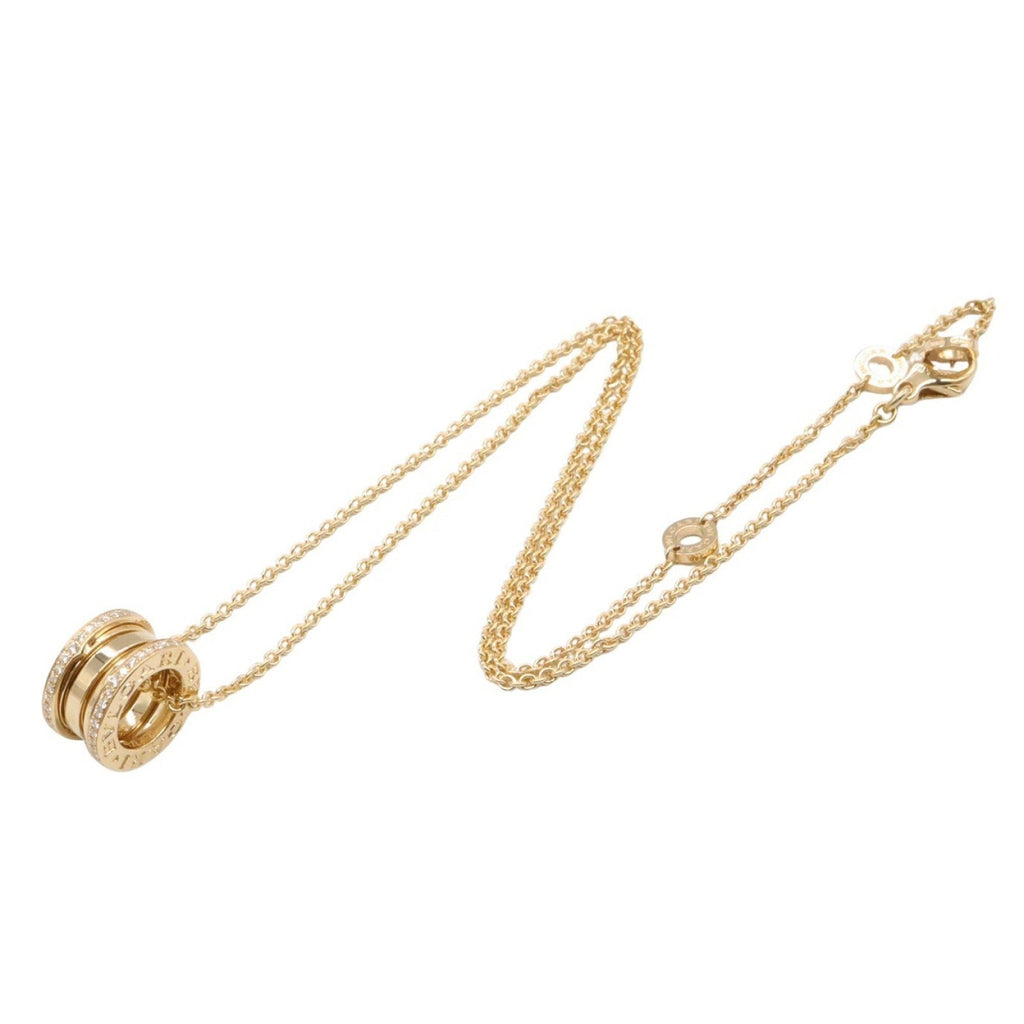 B.Zero1 Pendant Necklace 18K Yellow Gold with Pavé Diamond