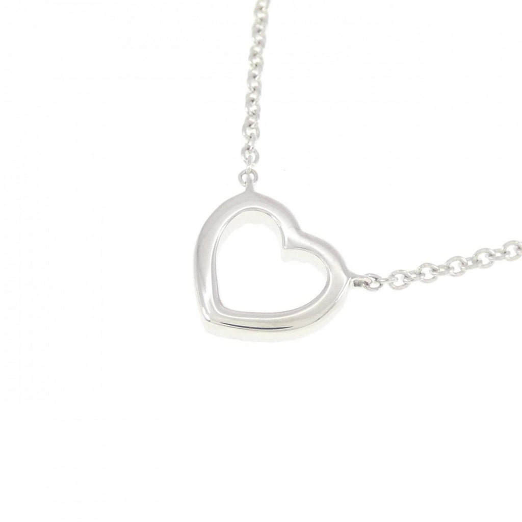 Pendant Necklace 18K White Gold Mini With Diamond