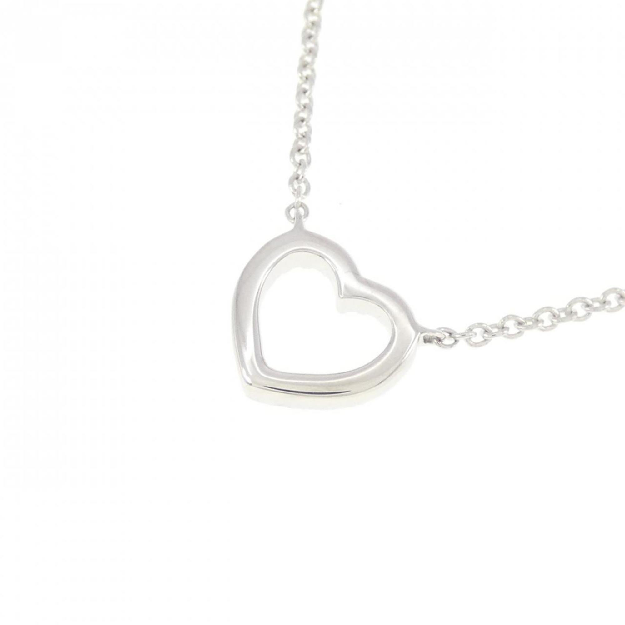Pendant Necklace 18K White Gold Mini With Diamond