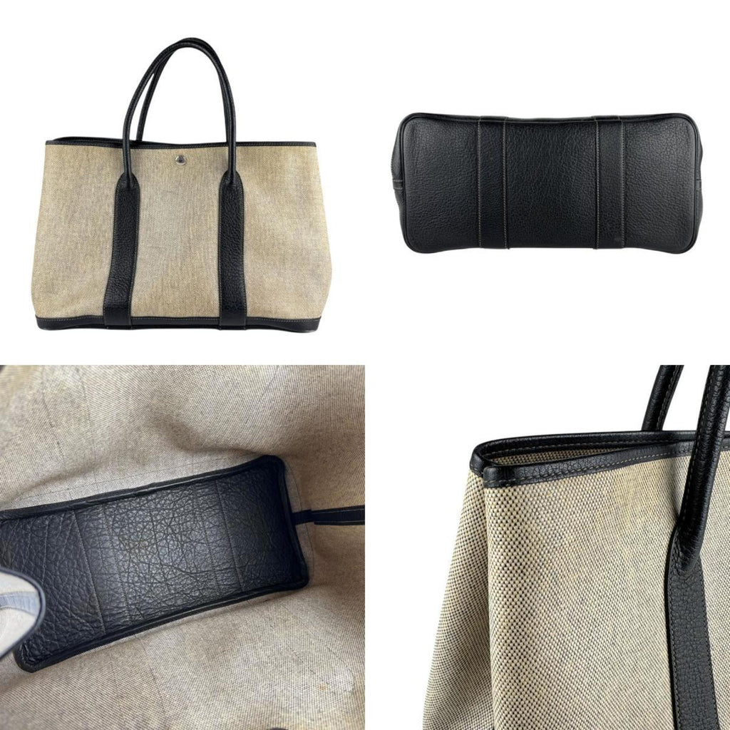 Garden Party Tote Toile and Leather 36